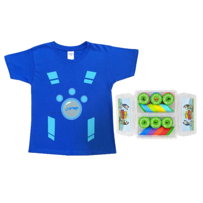 130cm+160 cards for short sleeves (blue)